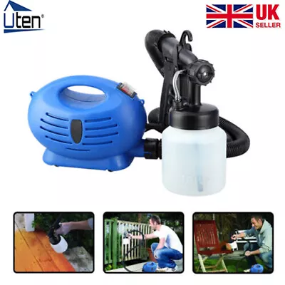 Electric Paint Sprayer HVLP Handheld Zoom Spray Gun Garden Fence Wall In/Outdoor • £25.99