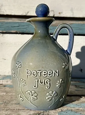 Wade Porcelain Ireland Pottery Poteen Jug Moonshine St Patricks Whiskey Bottle • $32