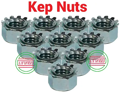 (Qty 25) #8-32  Kep Nuts/ External Tooth Star Lock Nuts Zinc • $7.90