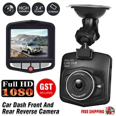 $19.75 • Buy HD 1080P Car Dash Camera Recorder LCD Dual Lens DVR Front And Rear Reverse Cam A