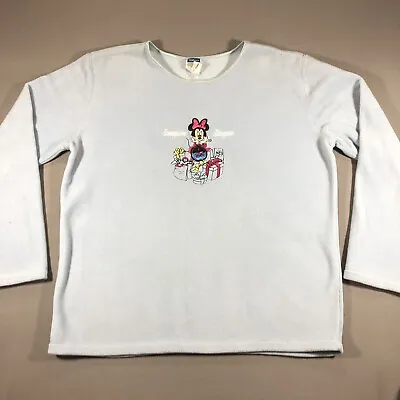 Vintage Minnie Mouse Compulsive Shopper Crewneck Sweatshirt Disney Size Large • $24.99