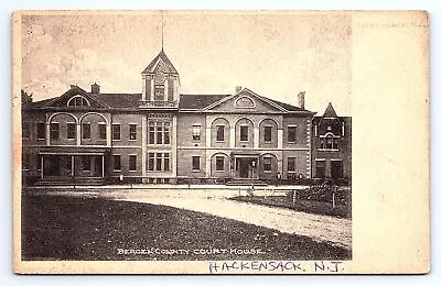 Postcard Court House Hackensack New Jersey Bergen County • $44.75