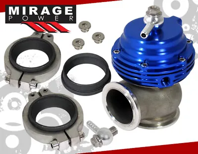 35mm 38mm Jdm Blue Turbo Boost Manifold Micro V Band Compact External Wastegate • $37.99