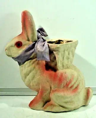 Vintage Paper Mache Rabbit Candy Container • $54.45