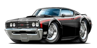 Wall Decal Compatible With 2021 Ford Mustang MACH 1 Cartoon Car Boys Room Art • $25.99