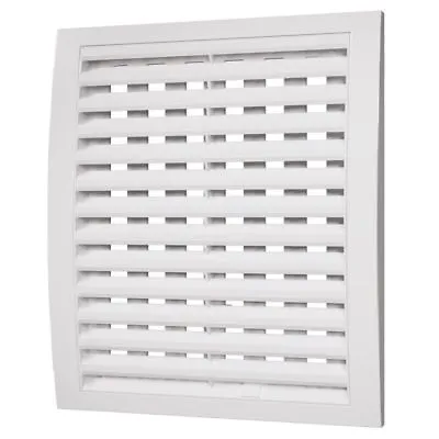 White Air Vent Grille With Adjustable Shutter Wall Ducting Ventilation Cover • £10.99