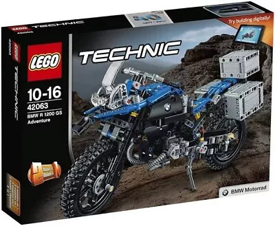 LEGO Technic 42063 BMW R 1200 GS Adventure BRAND NEW SEALED • $269.95