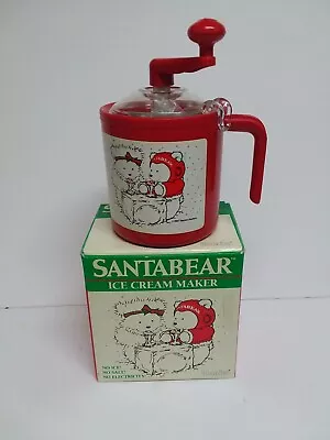 Vtg 1987 Santa Bear DAYTON HUDSON Mini Crank Ice Cream Maker W/Orig Box GVC CUTE • $19.98