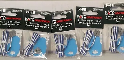 Kato HO & N Scale 24-818 Terminal UniJoiners 1 Per Pack Lot Of 5 • $28.79