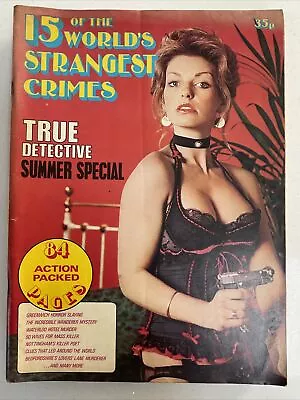 £5 • Buy Vintage - 15 Of The Worlds Strangest Crimes - True Detective Magazine - 1976