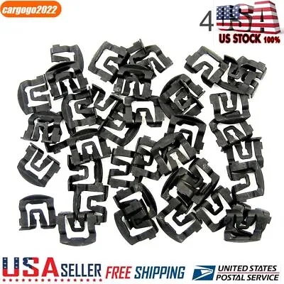 Car Windshield Clips Trim Molding Clips For Ford 64-93 40PCS Auto Parts Black • $11.91