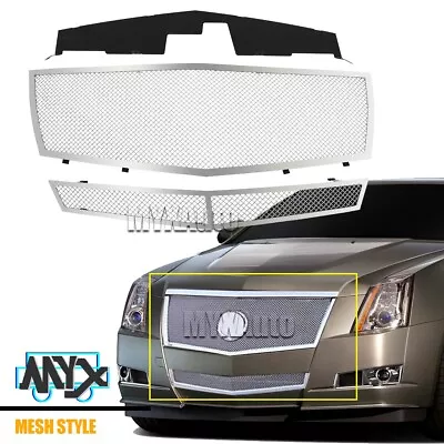 Fits Cadillac 2008-2013 CTS Stainless Steel Mesh Grille Insert  Grill 10 11 12 • $173.89