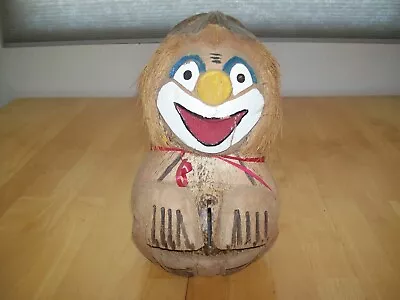 $29.99 • Buy Vintage 1980's 90's Weird Coconut Carved Figure Figurine Beach Party Decor VTG
