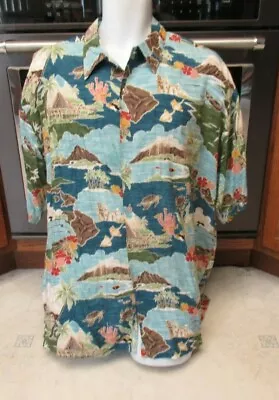 Tori Richard Hawaiian Shirt Men's 2XL Disney Aulani Resort Menehune Dwarf RaRe • $149.99
