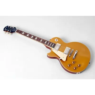 Epiphone Les Paul Standard '50s Left-Handed Guitar Metallic Gold 197881051440 OB • $447.36
