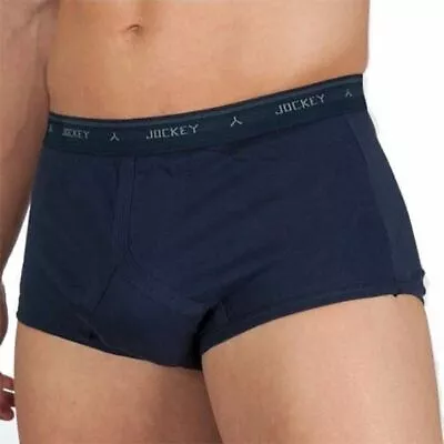 Mens Jockey Y-Front Navy Underwear Briefs Trunks • $25.85