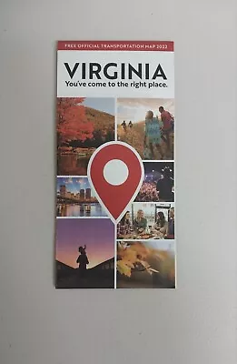 Virginia Official Highway Transportation Road Map 2023 Edition • $7