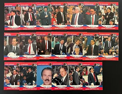 ALL 20 Coach Cards From 1990-91 Pro Set (Mike Keenan Refused Lol) • $4