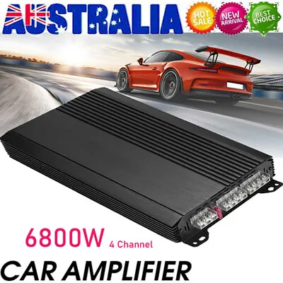 4-channel 12V Car Amplifier Sound Subwoofer 6800W Professional Audio Amplifier • $122.26