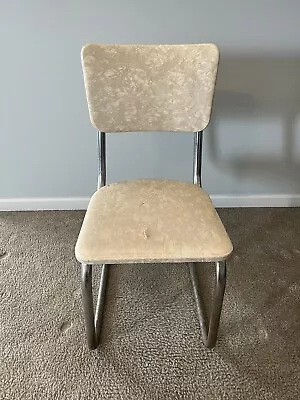 Vintage Howell Chromsteel Furniture St Charles IL Tubular Chrome Steel Chair • $29.99