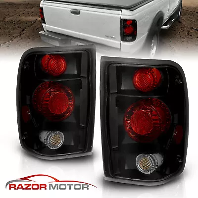 For 98-00 Ford Ranger Altezza Euro Style Black Smoke Rear Brake Tail Lights Pair • $50.79