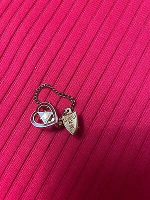 Women Of The Moose Pin Heart WOTM Enameled Lapel Badge Organization • $12.50