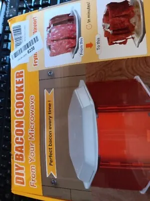  Microwave Bacon Cooker DIY Bacon Cooker For Microwave Oven Splash-Proof  • $32.99