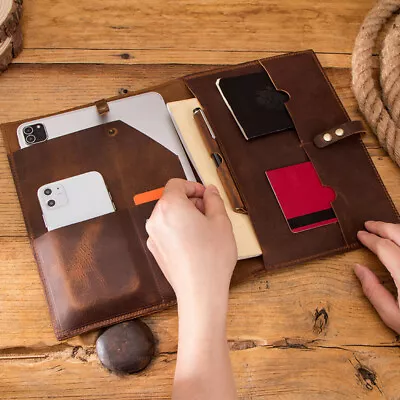 £29.27 • Buy Genuine Leather Tablet Case Storage Bag 7.9-11 Inch For IPad Pro 11 10th Air 5/4