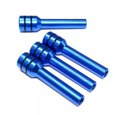 4 Blue Aluminum Interior Door Lock Knobs Pins For Car-Truck-HotRod-Classic • $10.75