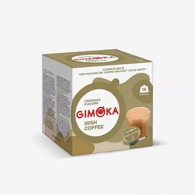 GIMOKA Dolce Gusto IRISH COFFEE Coffee Pods 16ct. /1 BOX  SHIPS FREE • $16.99