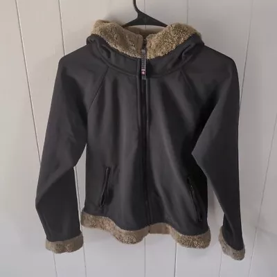 Marmot Furlong Soft Shell Faux Fur Trim Hooded Jacket Full Zip M • $21