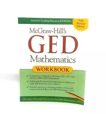 McGraw-Hill's GED Mathematics Workbook By Jerry Howett EUC LN • $9.57