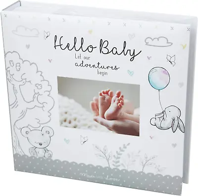 Baby First Photo Album 4X6'' 200 Photos Memo Keepsake Memories Newborn Birthday  • £12.46