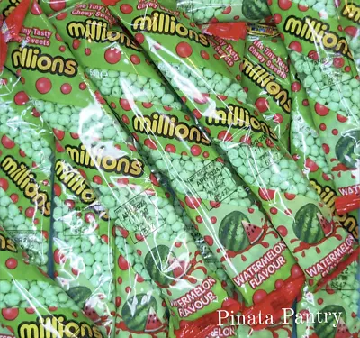 MILLIONS WATERMELON TUBES 55g Sweet Shop Vegan Vegetarian Chewy Candy • £3.34