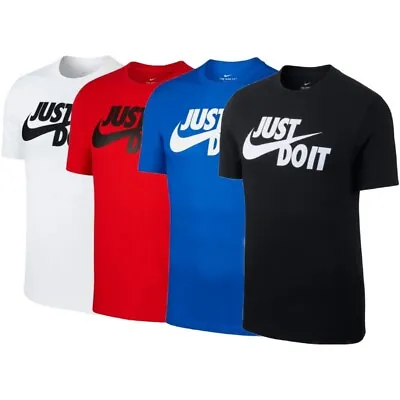 Nike Men's T-Shirt Sportswear  Just Do It  Short Sleeve Crew Neck Athletic Shirt • $19.88