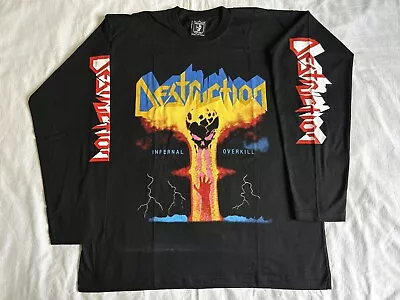 DESTRUCTION - Infernal Overkill Longsleeve Shirt (L) Thrash Metal Sodom Kreator • $44.90