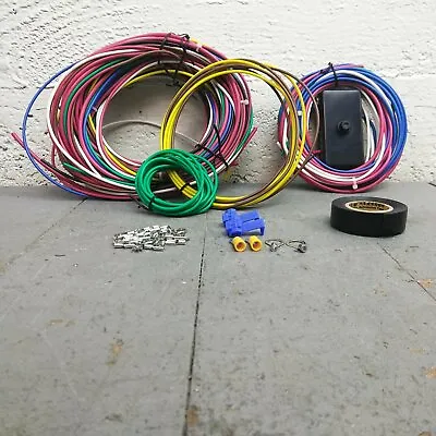 Dune Buggy Universal Wiring Harness W/ Fuse Box Fits Empi 9466 Vw Rail Buggy • $98.96