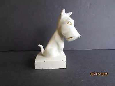 Vintage Art Deco Cast Metal Scottie Dog Figurine Sitting • $12.50