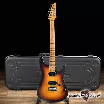 Ibanez AZ2402 Prestige HH Roasted Maple Neck Guitar W/ Case –Tri-Fade Burst Flat • $1999.99