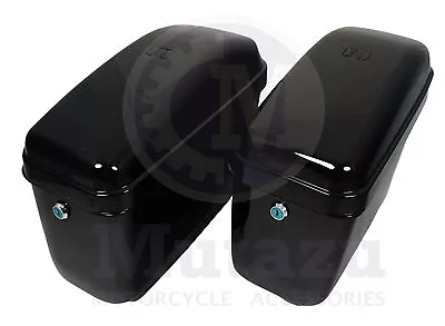 $125 • Buy Universal Motorcycle GA Hard Saddlebags C50 V Star Shadow Vulcan VTX Road Spirit