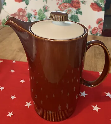 Poole Brown Chestnut- Coffee Pot Vintage 1960’s 70’s Twin Toned Mid Century • £10