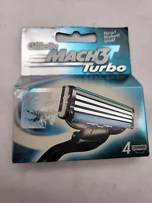 NEW Gillette Mach3 Turbo Cartridges Razor Blades Shaving Mens • $14