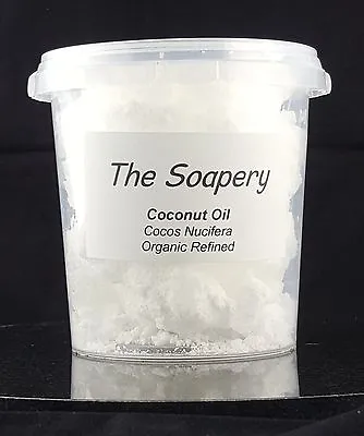 Coconut Oil - 1kg - Organic Refined Pure Natural Base Oil • £8.90
