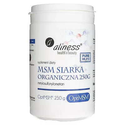 Aliness MSM Organic Sulphur Powder 250 G • £9.79