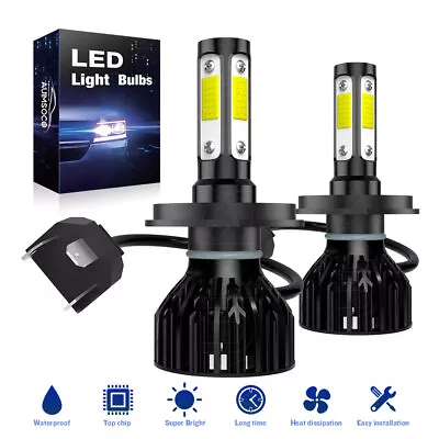 Super Bright H4 9003 LED Headlight Kit Bulb High Low Beam White 40000LM • $29.99