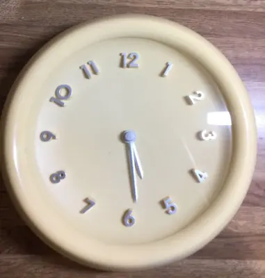 Michaels Graves For Target Exclusive Yellow Creme Wall Clock • $13.99