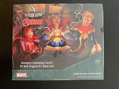 2022 Fleer Ultra Upper Deck Marvel Avengers Factory Sealed Hobby Box 12 Packs #3 • $41