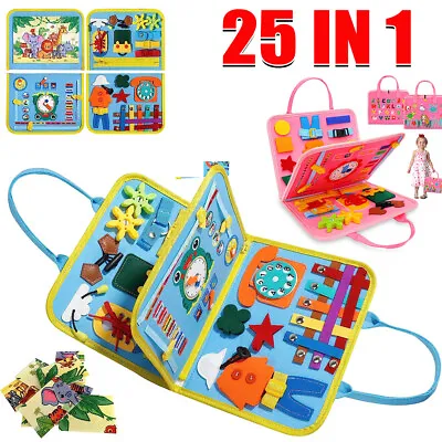 Busy Board For Toddlers Montessori Toys For 1 2 3 4 Year Old Girls Kid Toys Age • $16.99