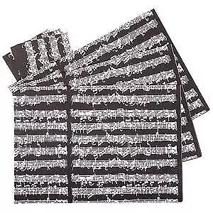 Gift Wrap Bach Black Pack Of 3 Sheets And 3 Tags • $6.95