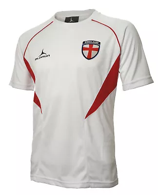 Olorun England Football Supporter Rugby T-Shirt White/Red S-XXXL • £15